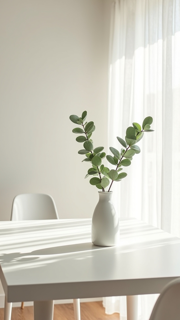airy minimalist kitchen decor