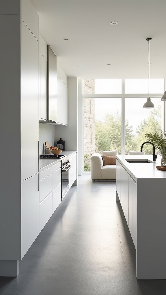 airy open concept kitchens