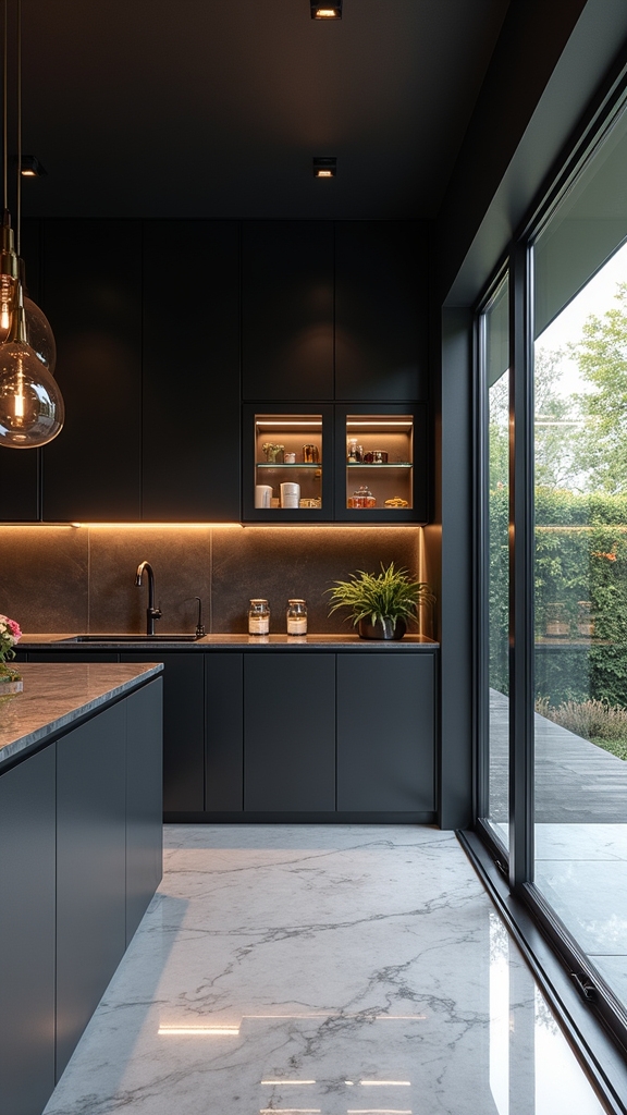 airy sophistication through glass