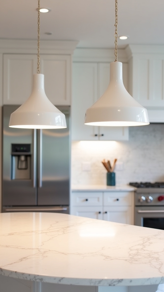 aligned pendant lights symmetry