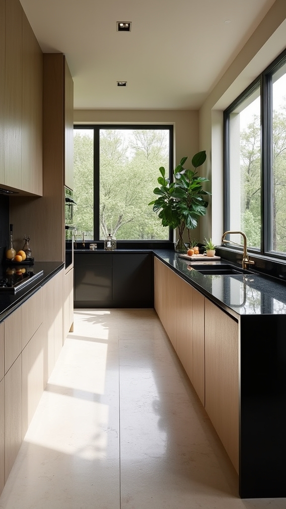 balancing black with neutrals