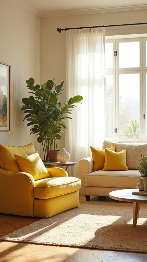 beige and yellow harmony