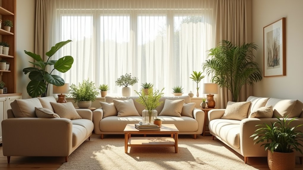 beige living room aesthetics