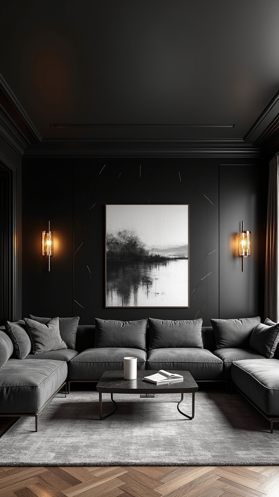 black accent ceilings enhance design