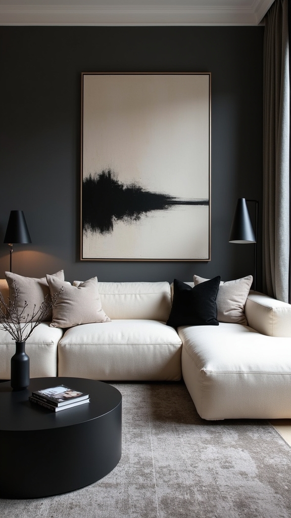black accents for sophistication