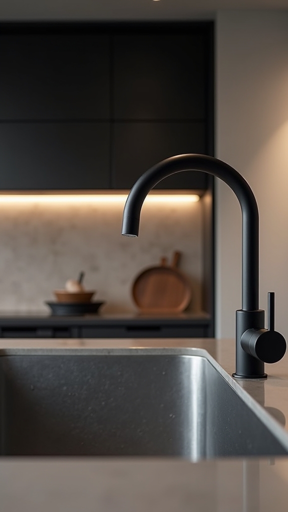 black and stainless elegance