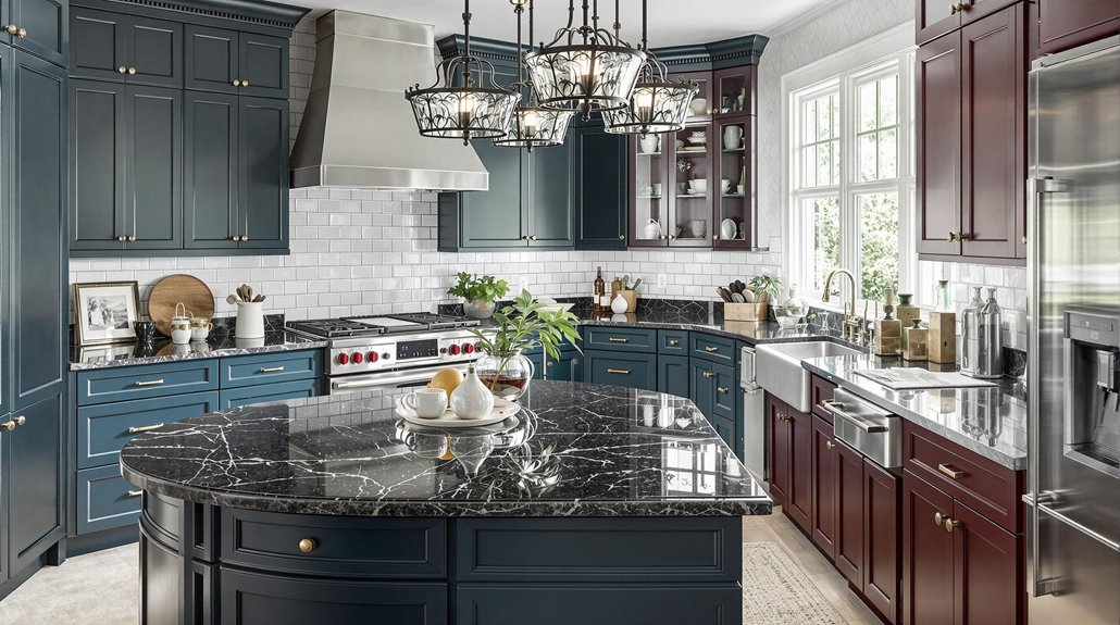 black countertop color combinations
