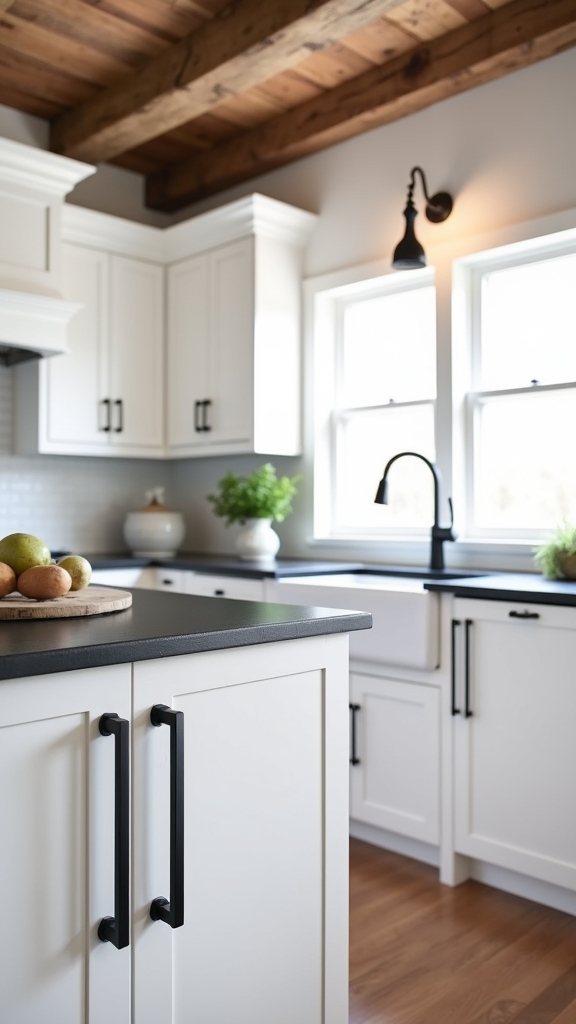 black hardware farmhouse charm