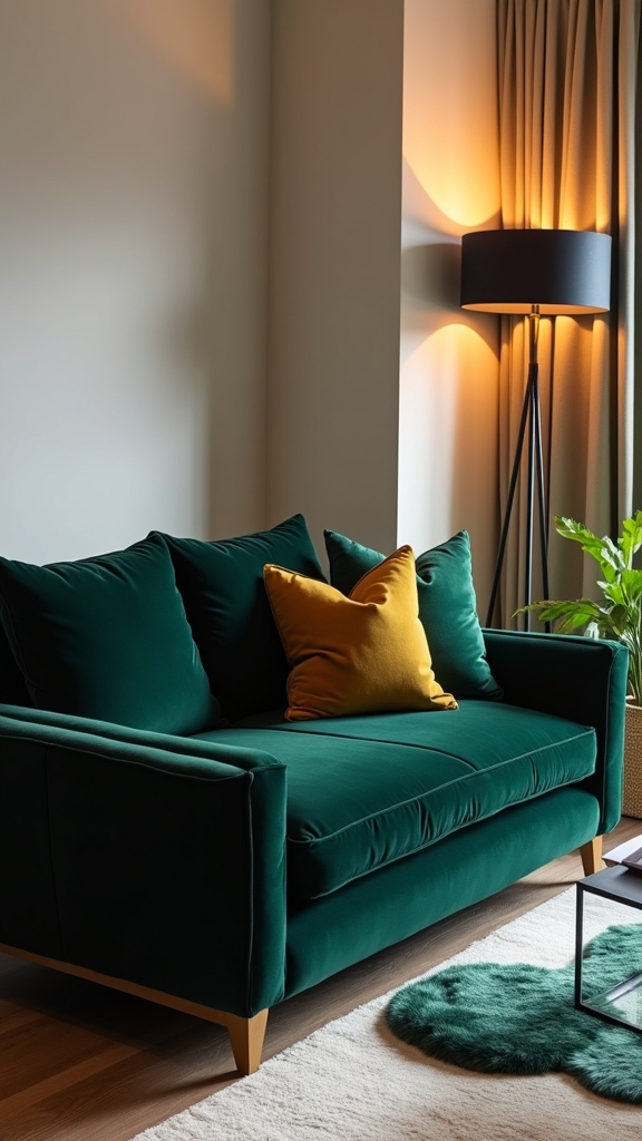 black sofa for small spaces