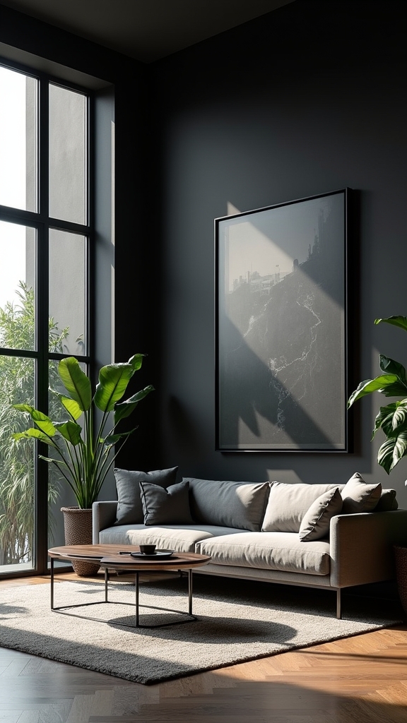 black window grids elegance
