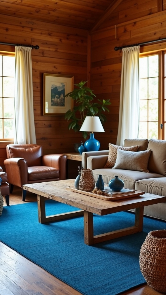 blue and brown harmony