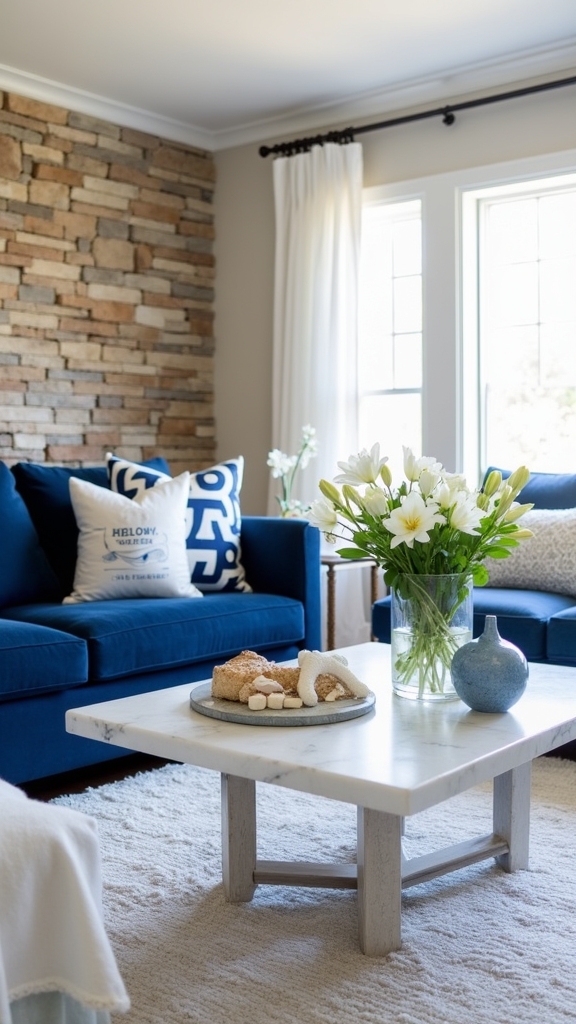 blue and stone elegance