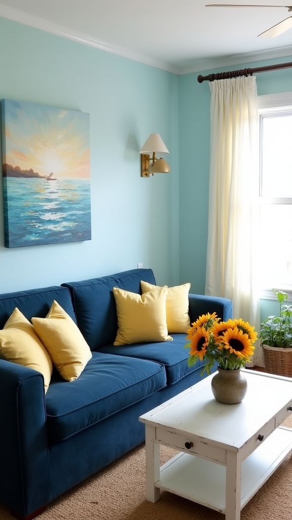 blue and yellow harmony