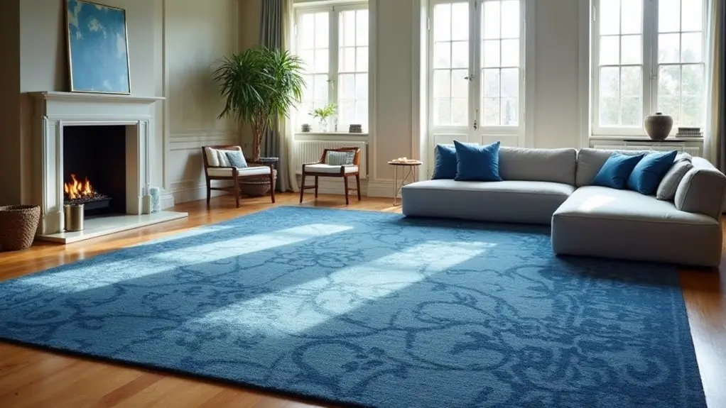 blue rugs for living rooms