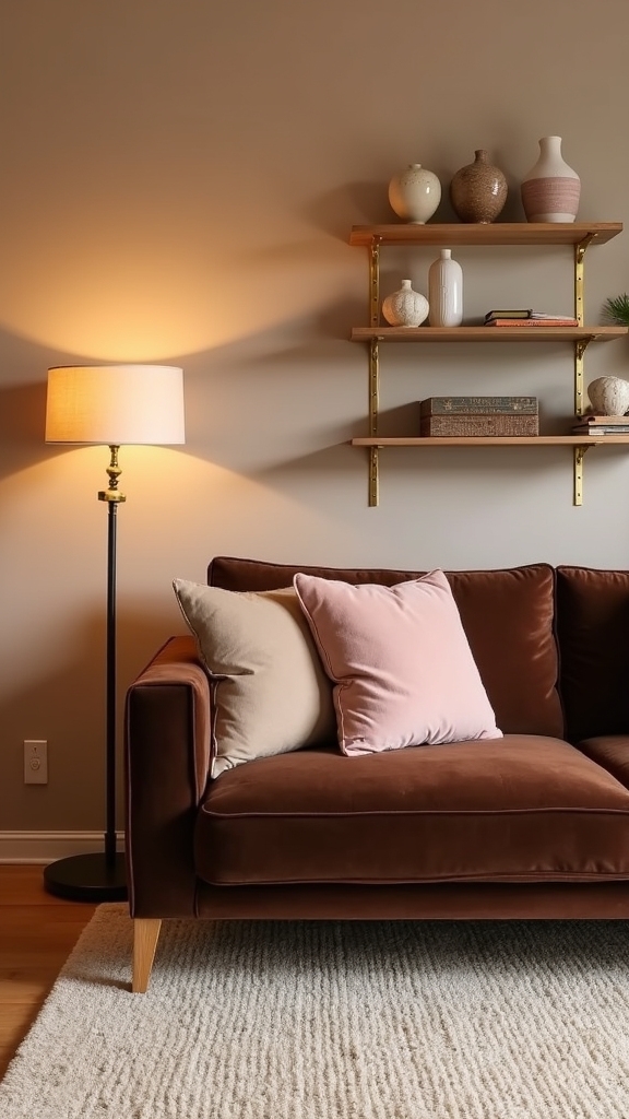 blush and sandy tones