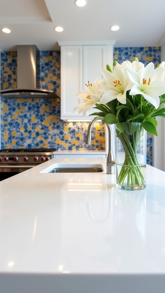 bold backsplashes enhance kitchens