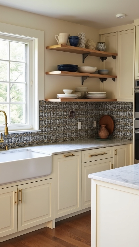 bold backsplashes with cream