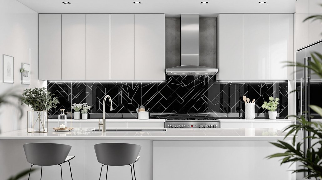bold black backsplash ideas