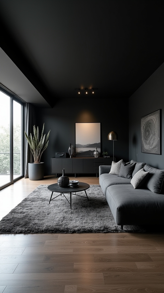 bold black ceilings elevate design