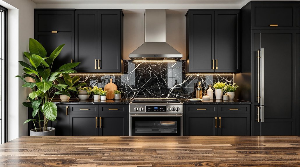 bold black kitchen designs