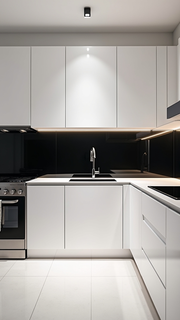 bold black kitchen elegance