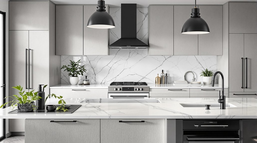 bold black kitchen hardware