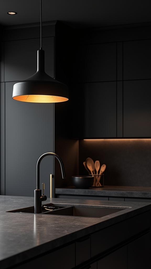 bold black pendant lighting
