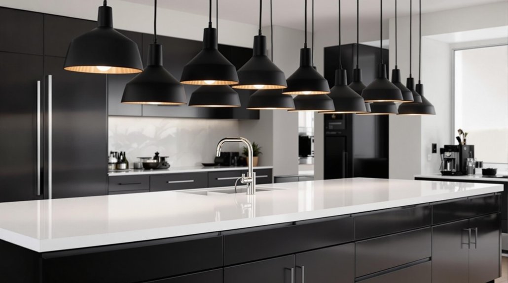 bold black pendant lighting