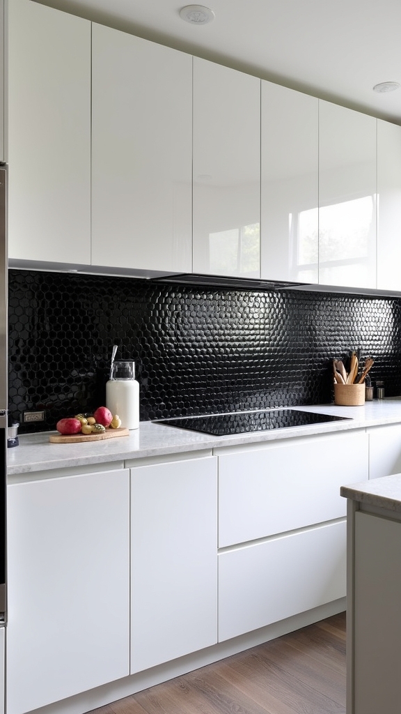 bold black penny tiles