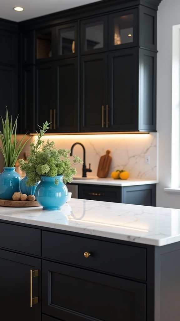 bold black white colorful accents