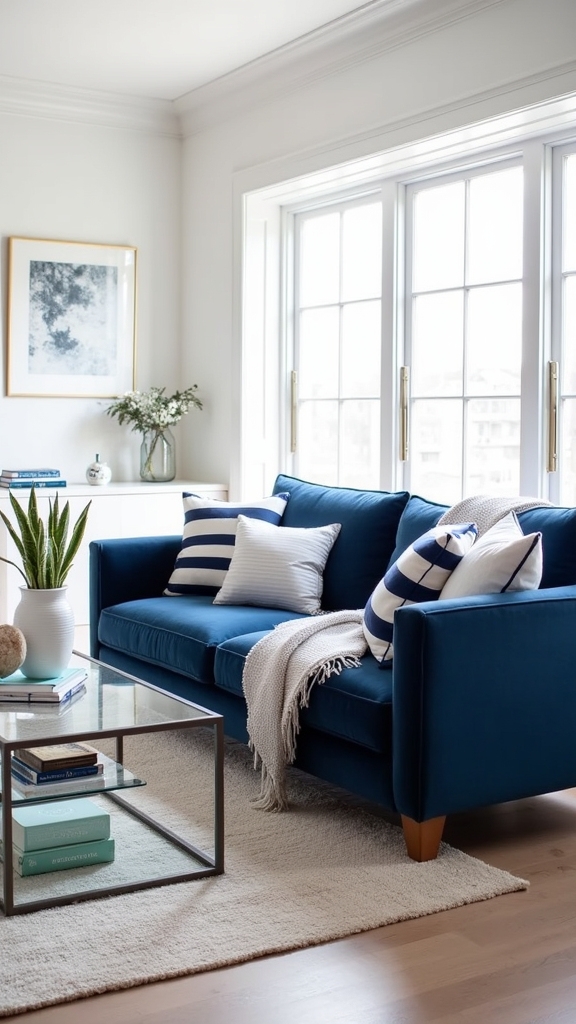 bold blue focal points