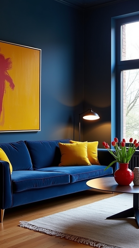 bold colors energize deep spaces