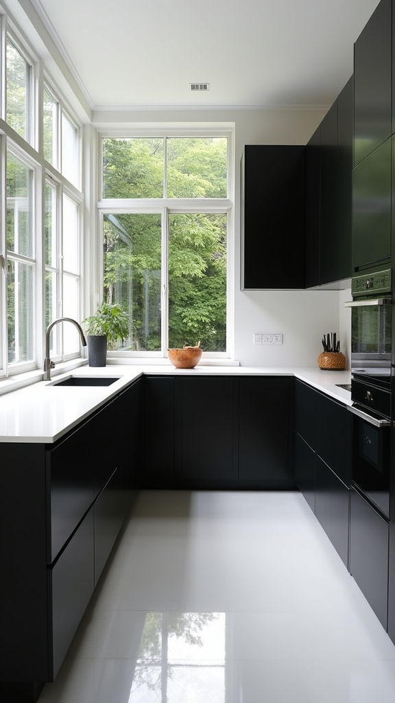 bold contrast and light