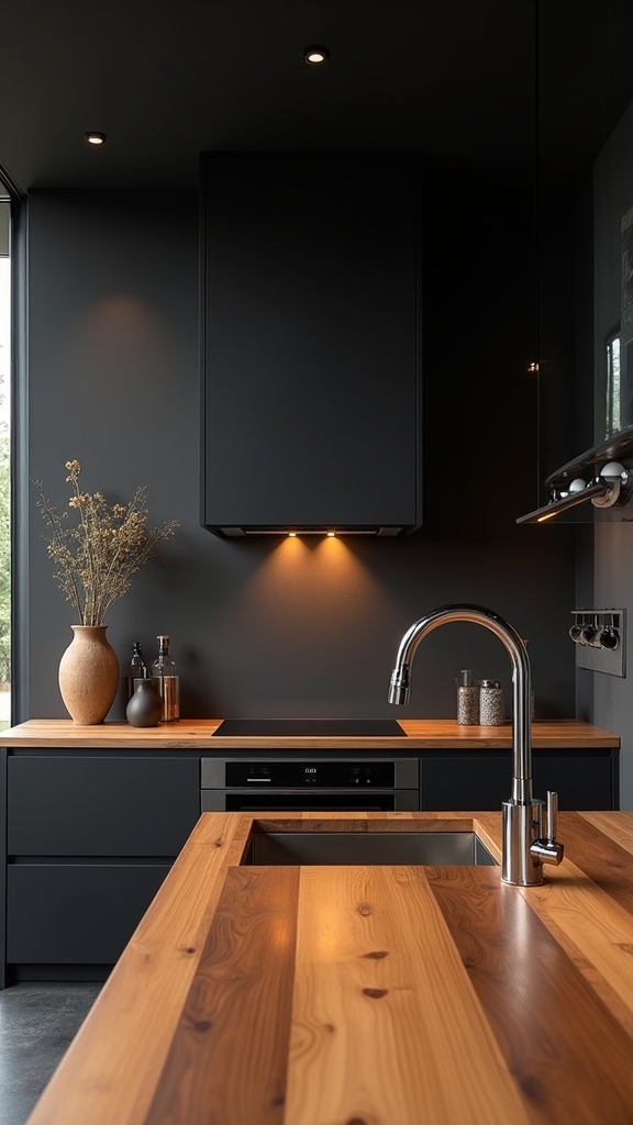 bold contrast creates warmth