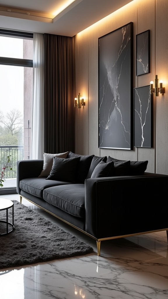 bold elegance in living rooms