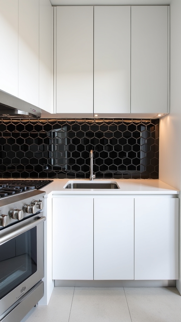 bold geometric black accents