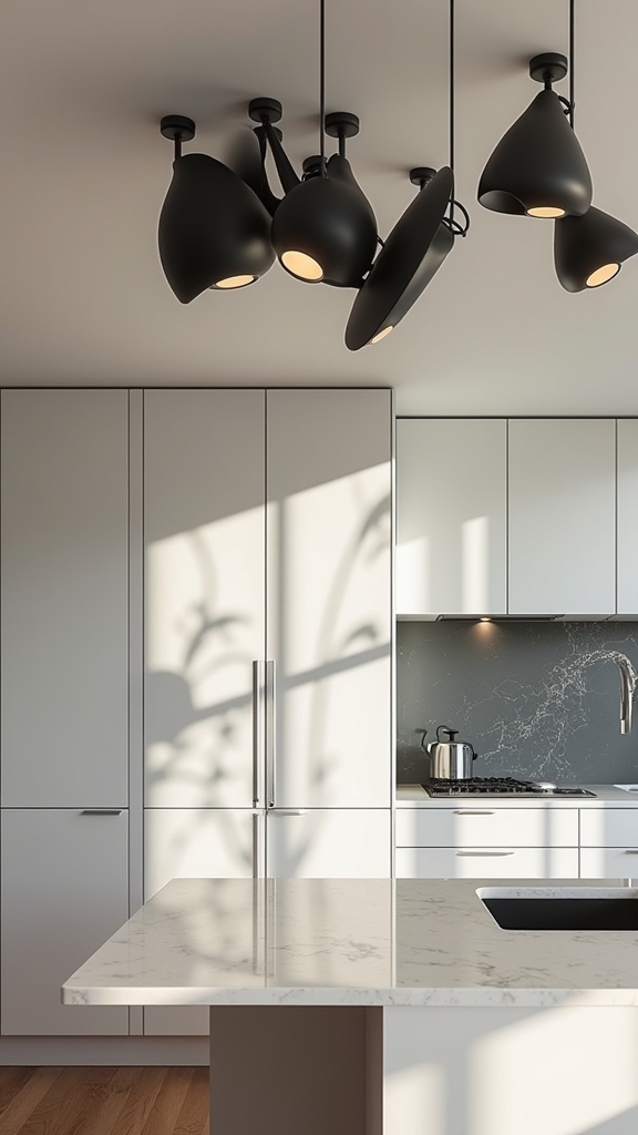 bold geometric led lighting