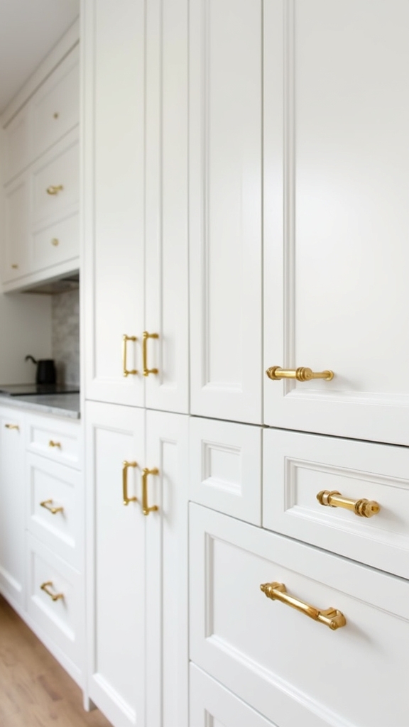 bold gold hardware accents