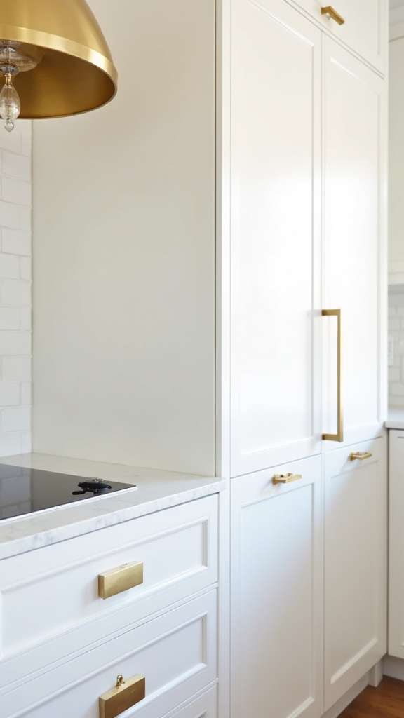 bold hardware enhances kitchens