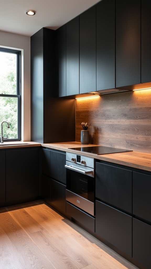 bold modern kitchen contrast