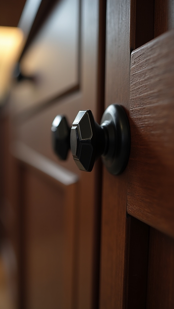 bold octagonal cabinet knob