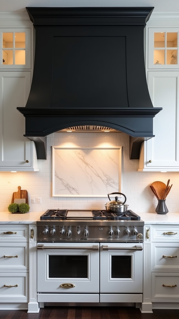 bold oversized black hood