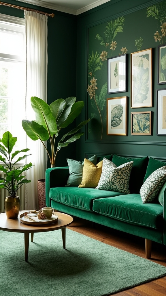 bold patterns vibrant greens