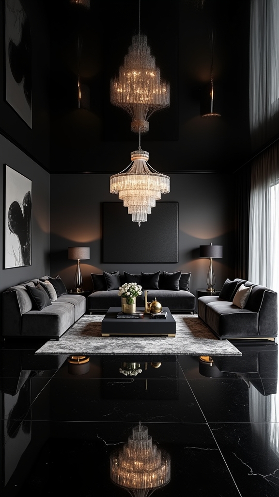bold reflective ceiling design