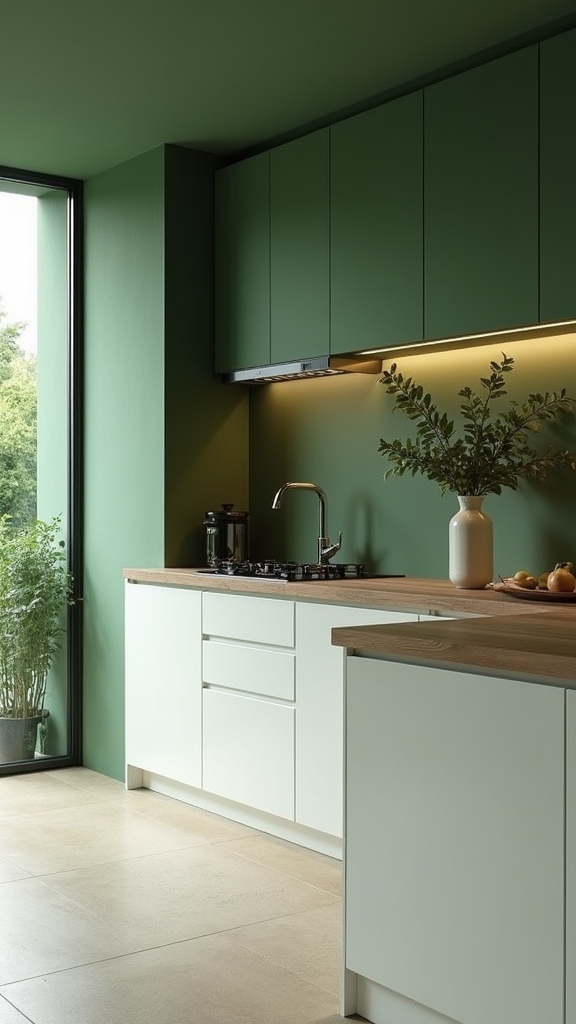 bold sage green sophistication