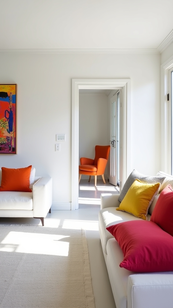 bold seating energetic entryway design