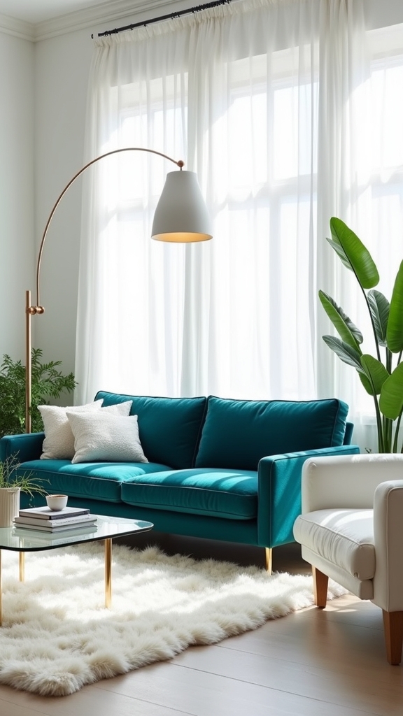 bold sofa enhances design
