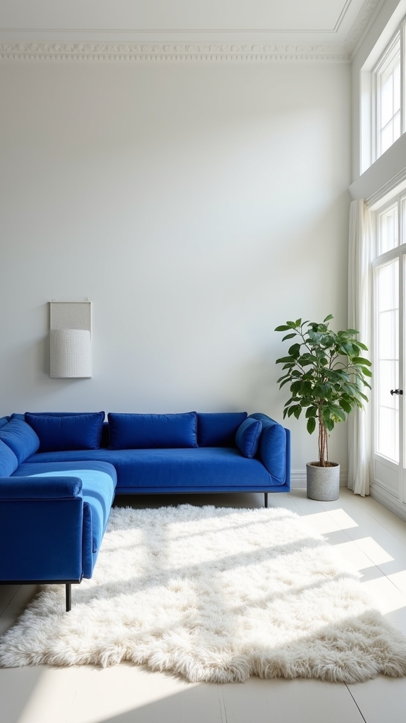 bold sofa vibrant contrast