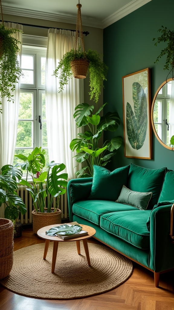 botanical decor with plants