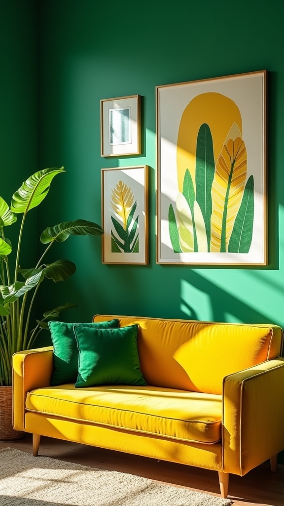 botanical gallery wall design